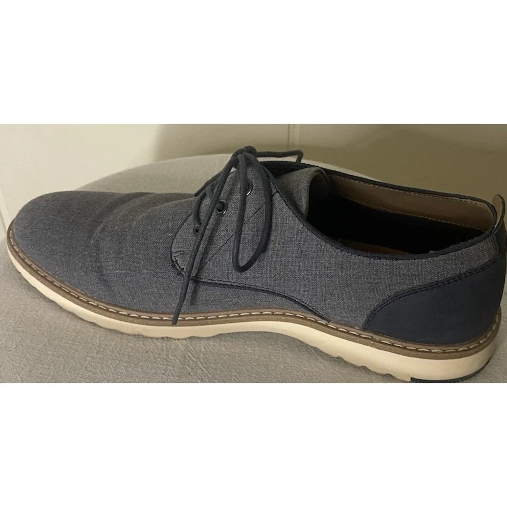 Hawker Rye Gray Men's Lace-up‎ Oxford Shoes Size 10 Dress/Casual